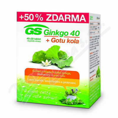 GS Ginkgo 40+Gotu kola—40+20 tablet
