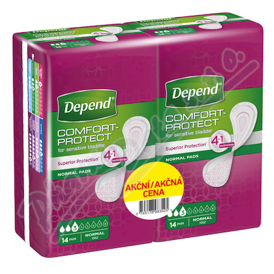 Inkontinenční vložky DEPEND Normal Duopack—2x14ks
