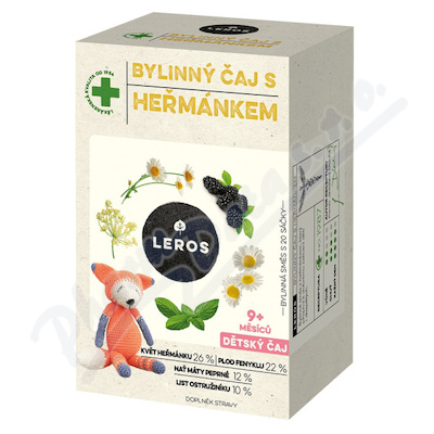 Leros Dětský bylinný čaj s heřmánkem—20x1.5 g