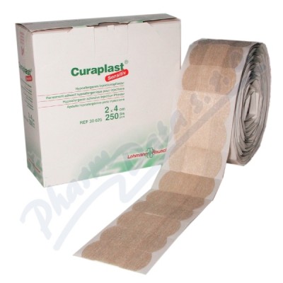 Náplast poinjekční Curaplast sensitiv 2x4cm—250 ks