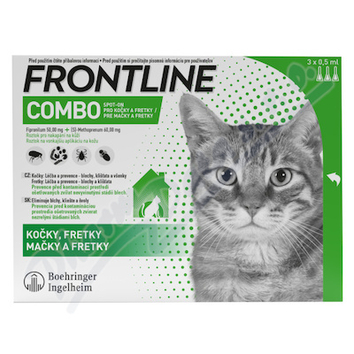 FRONTLINE COMBO spot-on pro kočky—3x0,5ml