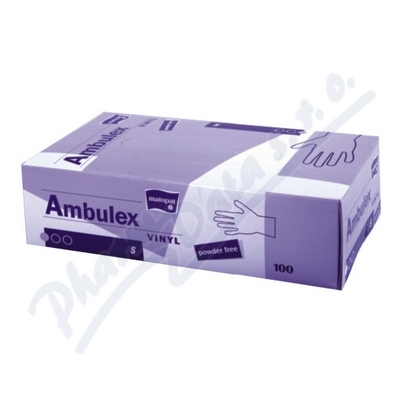 Ambulex Vinyl rukavice nepudrované—velikost S, 100 ks