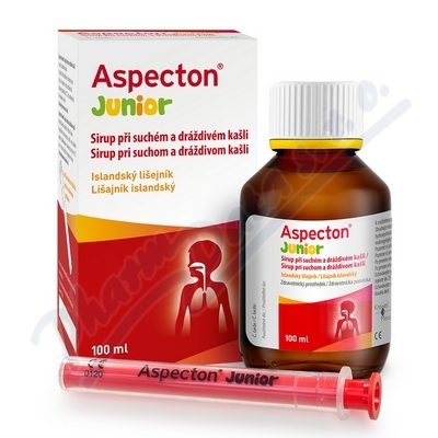 APOTEX Aspecton Junior —Sirup při suchém a dráždivém kašli, 100ml