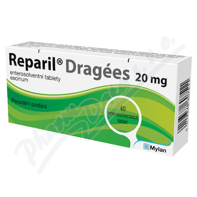 Reparil Dragées—20mg, 40 tablet