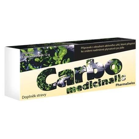 Carbo medicinalis PharmaSwiss—20 tablet