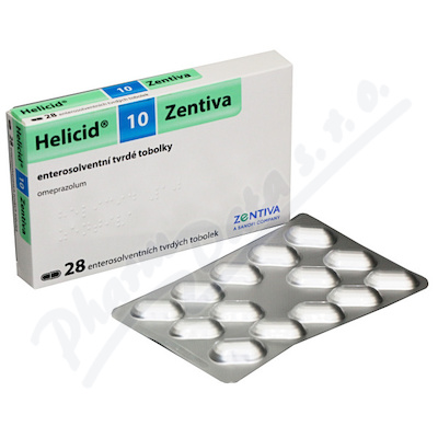 Helicid 10 mg Zentiva—28 kapslí - DOPRODEJ Exp. 7/24 (6 posledních balení/ běžná cena 239,-)
