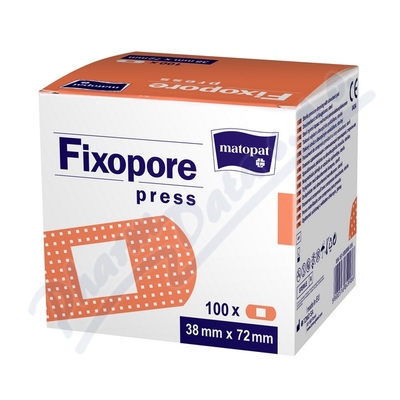 Fixopore Press 38x72mm tlaková náplast sterilní—100ks