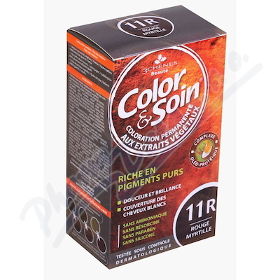Color&Soin Barva a Péče 11R Borůvková červená—barva na vlasy 135 ml