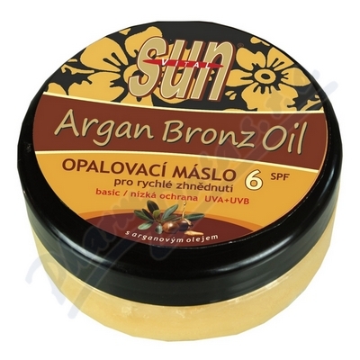 SUN Bronz Opalovací máslo OF6 arganový olej—200 ml