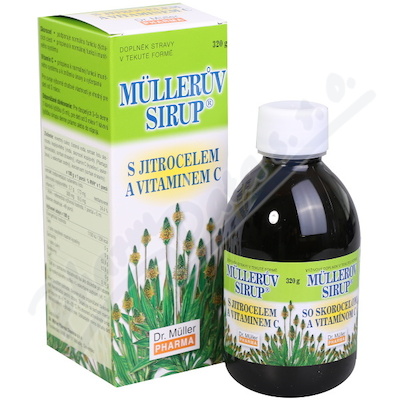 Müllerův sirup s jitrocelem a vitaminem C—320 g