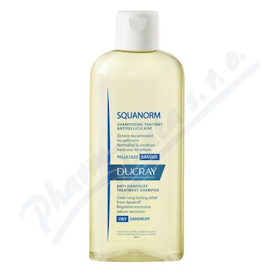 DUCRAY Squanorm Šampon na mastné lupy—200 ml