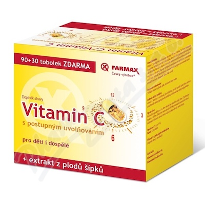 Farmax Vitamin C s postupným uvolňováním—90 + 30 tob.
