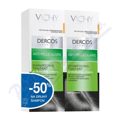 Vichy Dercos šampon suché lupy Duo —2x 200 ml