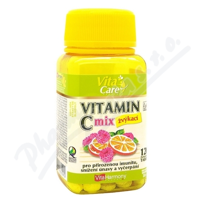 VitaHarmony Vitamin C 1000mg MIX—120 žvýkacích tablet