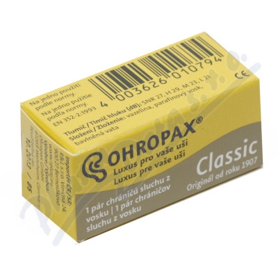 Chránič sluchu Ohropax Classic —2 ks