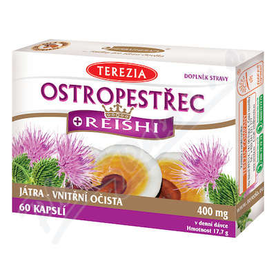 Terezia Ostropestřec + Reishi—60 tobolek