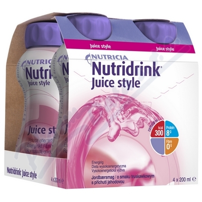 Nutridrink Juice Style Jahoda—4x200 ml
