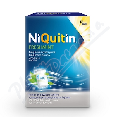 Niquiten Freshmint 4mg—100 žvýkaček