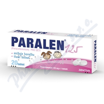 Paralen pro děti 125mg 20 tablet