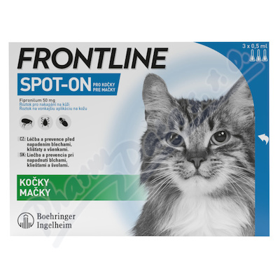 Frontline Spot On Cat—3x pipeta, 3x0,5 ml