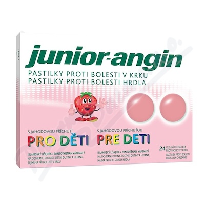 Junior-angin pro děti—24 pastilek + dárek