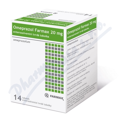 Farmax Omeprazol 20mg—14 tobolek