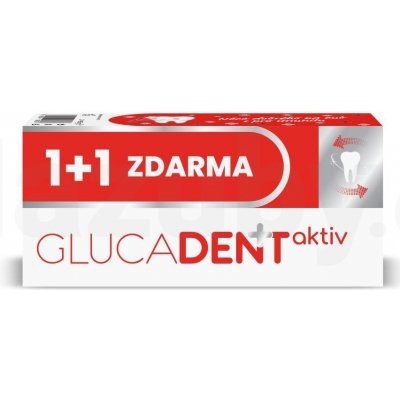 Glucadent aktiv zubní pasta1+1 zdarma (1 sada) 95 g