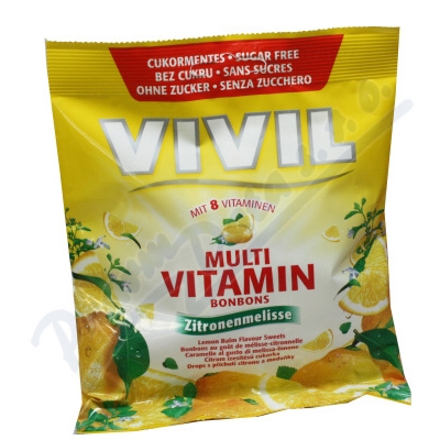 Vivil Multivitamín citr+meduňka 8vit.bez cukru—bonbony 80 g