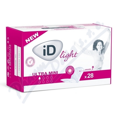 Absorpční vložky iD Light Ultra Mini—savost 100ml, 28ks