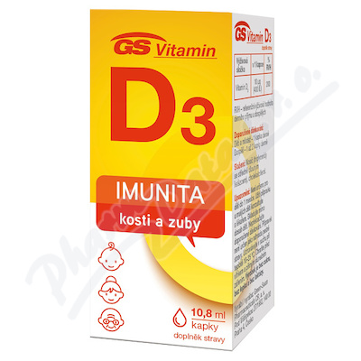 GS Vitamin D3 400IU—kapky 10,8 ml