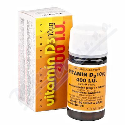 Vitamin D3 400 I.U.—90 tablet