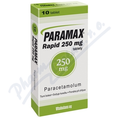 Paramax Rapid 250mg—10 tablet