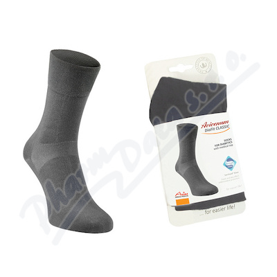 Avicenum DiaFit Classic ponožky 41-44 antracit—
