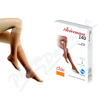 Avicenum P 140 Lýtkové punčochy—velikost M-LONG, barva tělová