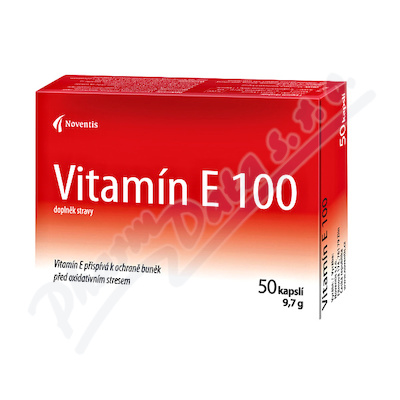 Vitamín E 100mg—50 kapslí