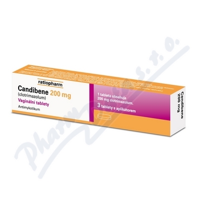 Candibene 200mg—3 vaginální tablety