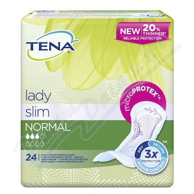 Vložky Absorpční Tena Lady Slim Normal 350ml—inkontinenční vložky 24 kusů