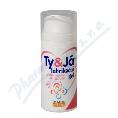 Lubrikač.gel Ty&Já parf.vůní jahody Dr.Mülle—100 ml