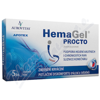 HemaGel PROCTO—5 rektálních čípků