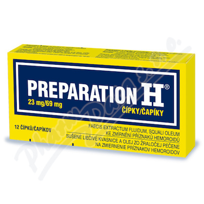 Preparation H—12 čípků