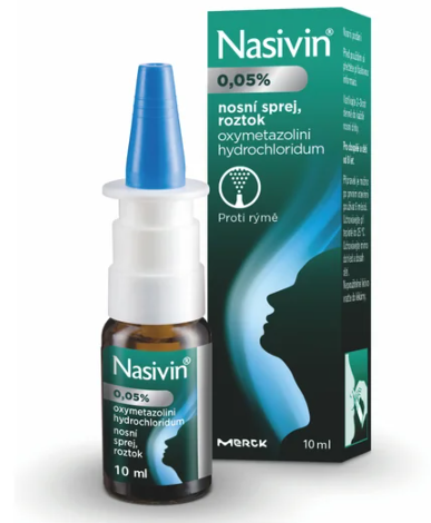 Nasivin 0,05%—nosní sprej 10 ml