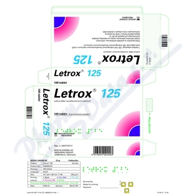 Letrox 125—100 tablet