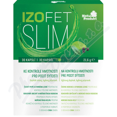 Naturprodukt Izofet Slim kontrola hmotnosti—30 tobolek
