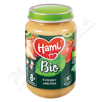 Hami ovocný příkrm s kousky jablíčka BIO 8+—190 g