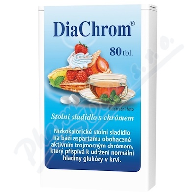 DiaChrom nízkokalorické sladidlo—80 tablet