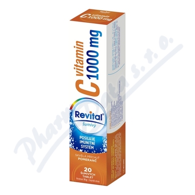 Revital C vitamin 1000mg pomeranč —20 šumivých tablet