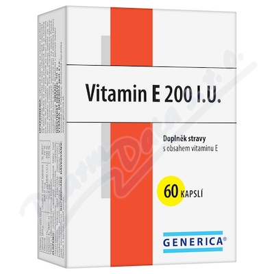 Generica Vitamin E 200mg—60 kapslí