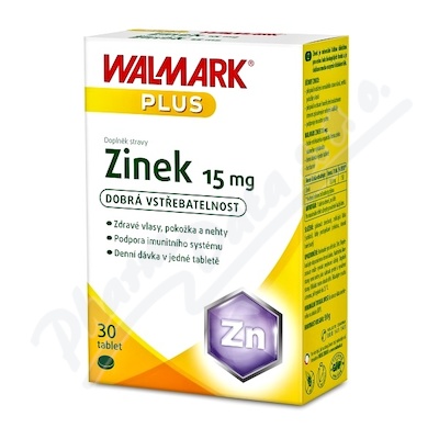Walmark Zinek 15mg—30 tablet