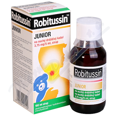 Robitussin Junior na odkašlávání 100ml/75mg—sirup 100 ml