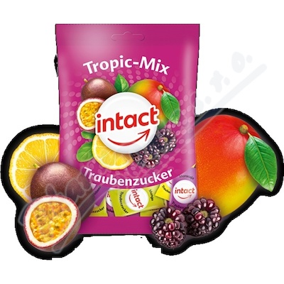 Intact hroznový cukr Tropic mix—100g